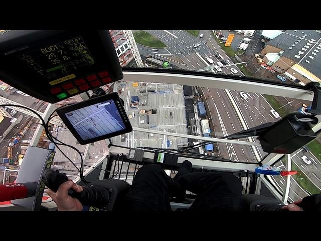 inside a towercrane cabin