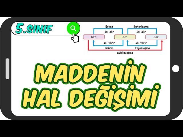 Maddenin Hal Değişimi / Taktikli Anlatım  5.Sınıf Fen #2023