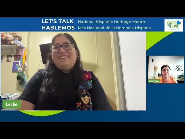 Let's Talk: National Hispanic Heritage Month / Hablemos Mes Nacional de la Herencia Hispana