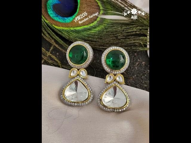 Trending earring collections/ Ad stone stud models / for order 96778 37102/suka's collection's