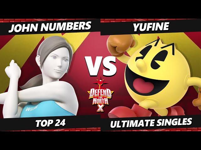 DtN X - John Numbers (Wii Fit Trainer) Vs. Yufine (Pac-Man) Smash Ultimate - SSBU