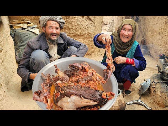 Extreme Village Food!!! Afghanistan's Forgotten Lamb Head #food #cooking #organic #village