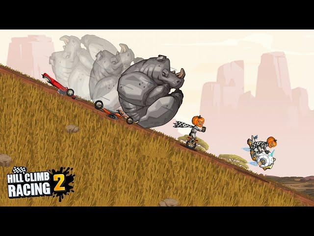  Every Vehicle Vs Rhinoceros  In - Hill Climb Racing 2