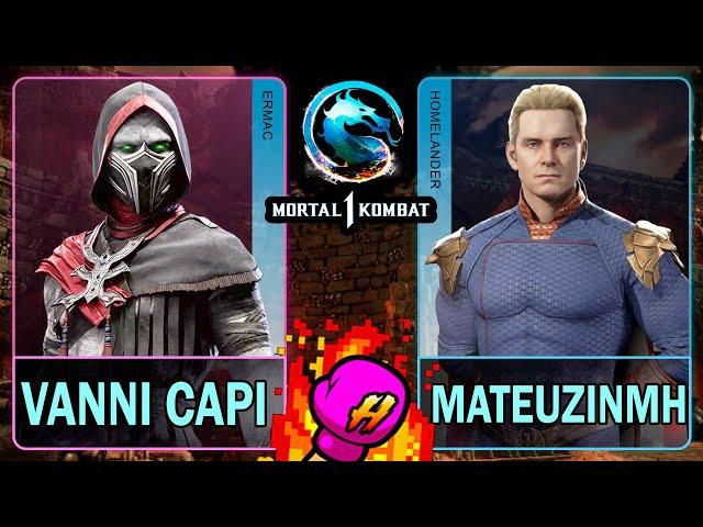 MK1  Vanni Capi (ERMAC) VS MateuzinMH (HOMELANDER)Mortal Kombat 14K 60ᶠᵖˢ