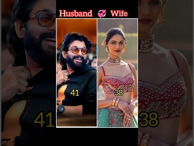 South Indian actors wife age #alluarjun #vijay #wife #yash #dhanush #love #shorts #ytshorts #reels