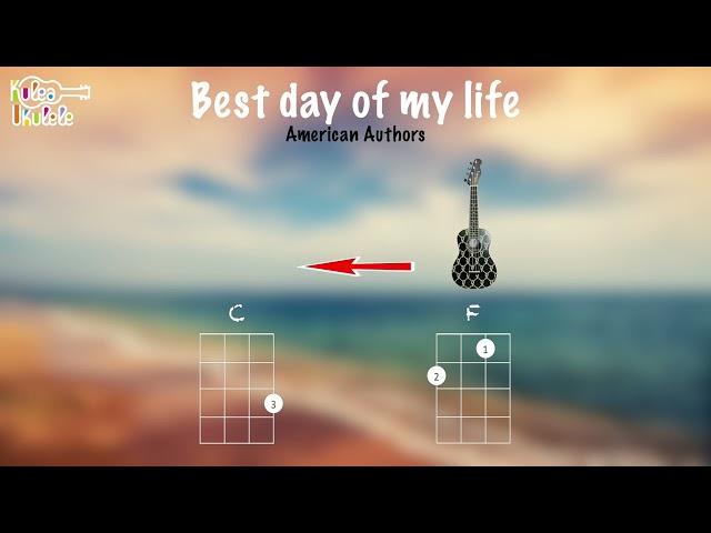 Best day of my life - Ukulele play along (C F Am)