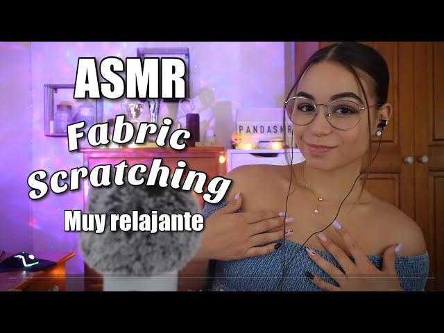 ASMR FABRIC SCRATCHING(Mouth sounds + Skin Rubbing muy relajante) ASMR para dormir | Pandasmr