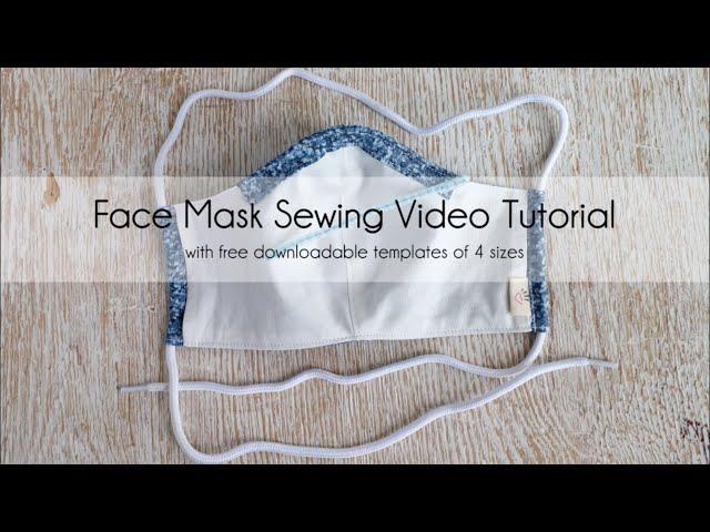 Official Face Mask Sewing Video Tutorial - With Pocket For Filter Media | Craft Passion