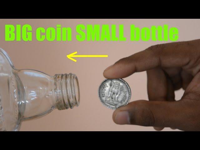 Unbelievable Impossible Magic Revealed | BIG Coin in SMALL Glass Bottle | Magic in Indiale