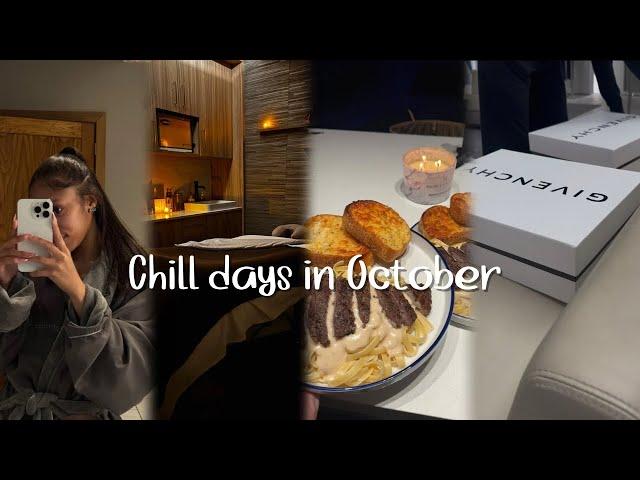 VLOG: Chill Days in October| Shopping , Cooking, Spa , Halloween Girl Night & More!