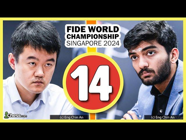 Schach-WM 2024 Partie 14 | Ding Liren vs. Gukesh D.