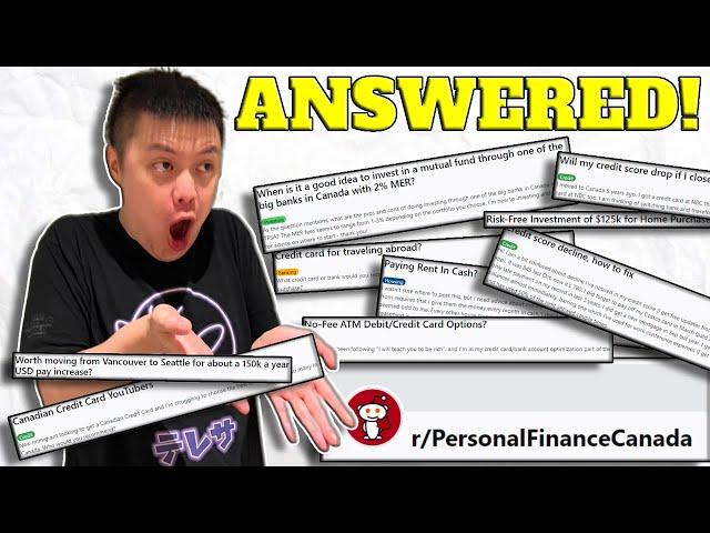 Personal Finance Reddit Questions ANSWERED | PersonalFinanceCanada Subreddit