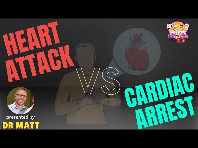 Heart attack vs Cardiac arrest | in 2 mins