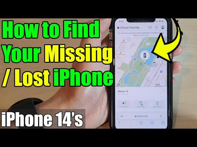 iPhone 14/14 Pro Max: How to Find Your Missing/Lost iPhone