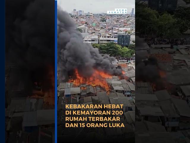 Kebakaran Hebat di Kemayoran #breakingnews #shorts #viralvideo #fyp #news #short #update #jakarta