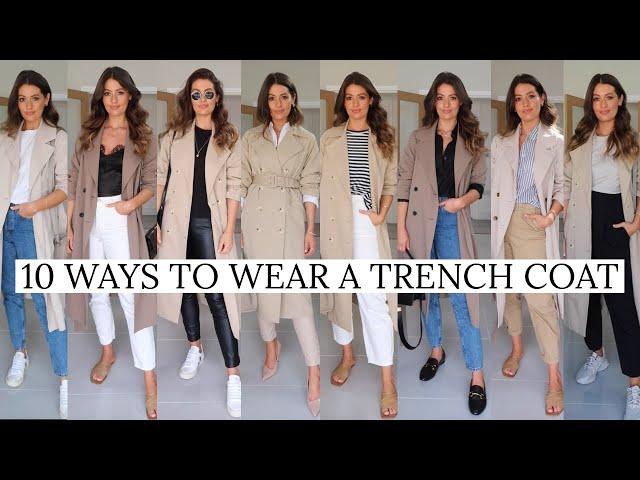 10 WAYS TO WEAR A TRENCH COAT | SPRING STYLE OUTFITS 2021