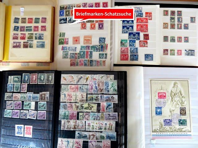 Briefmarken: Schatzsuche mit Briefmarken vom Tauschtag in Rödental am 12.10.2024