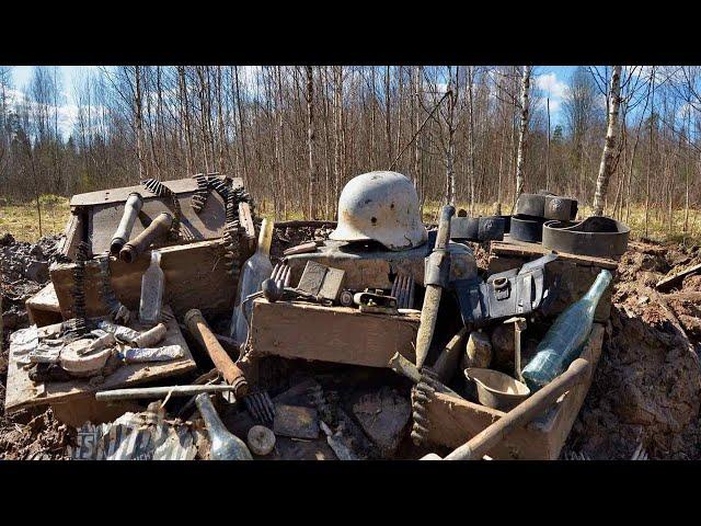 Incredible Relics Found in German Dugouts - Metal Detecting WWII Battlegrounds