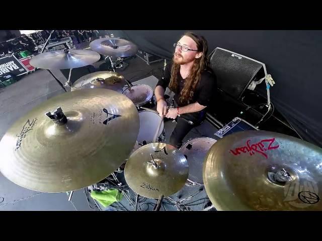 ABORTED@Cadaverous Banquet-Ken Bedene-live in Brutal Assault 2016 (Drum Cam)