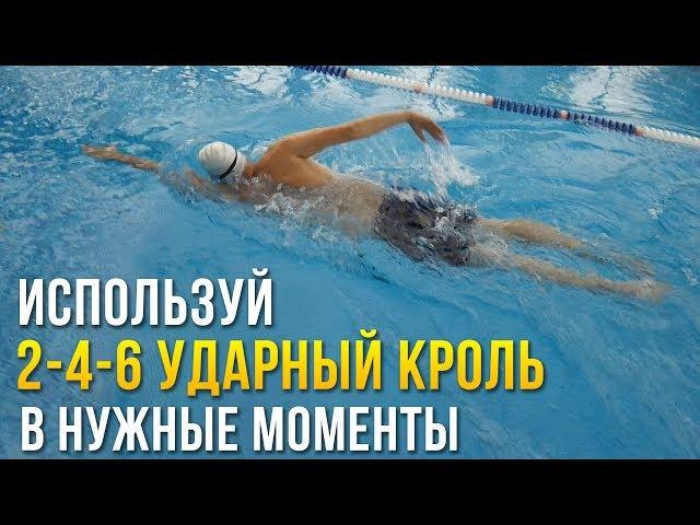 2-4-6 ударный кроль. Когда используется каждый? Работа ног в плавании кролем
