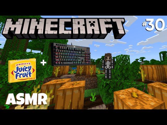 ASMR Gaming: Minecraft #30 | THANKSGIVING PUMPKIN PATCH (Whispering, Keyboard Sounds, Gum Chewing)