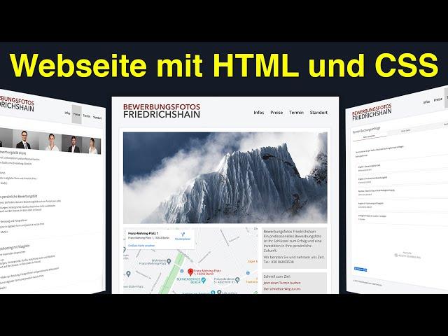 HTML und CSS Tutorial für Anfänger | Eigene Webseite erstellen