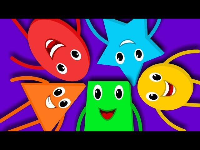 Five Little Shapes | Nursery Rhymes