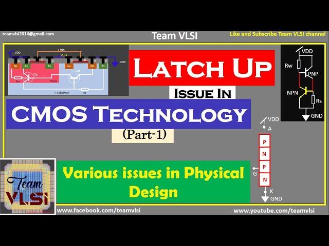 Latch-up  in CMOS Technology | Latch-up Formation & Triggering | Issues in Physical Design