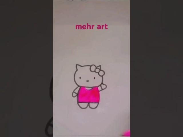 How to Draw Hello Kitty  step by step ||kitti drawing easy #kittie #viralshorts September 10, 2024