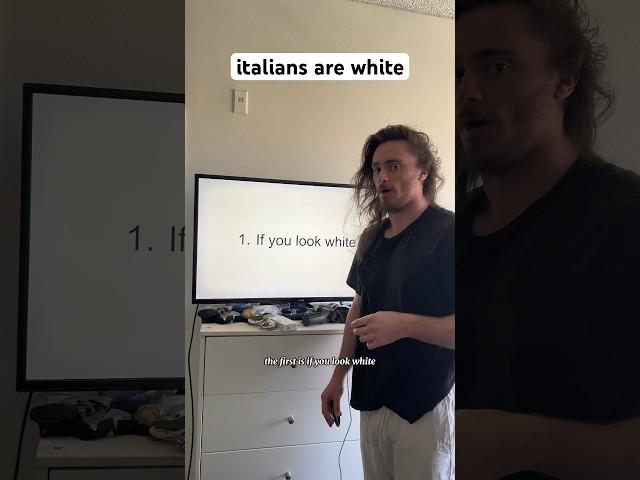 Italians don’t consider themselves white #shorts #comedy #funny