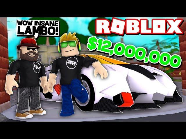 MY BRAND NEW $12,000,000 LAMBO in ROBLOX VEHICLE SIMULATOR | DRAG RACES | CAR STUNTS