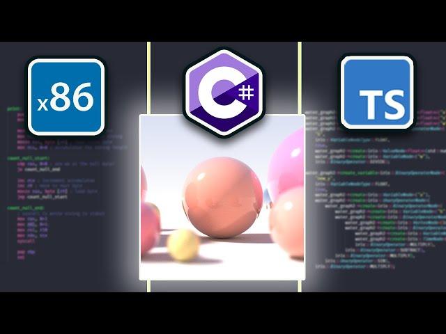 I made the same ray tracer in Assembly, C# and TypeScript