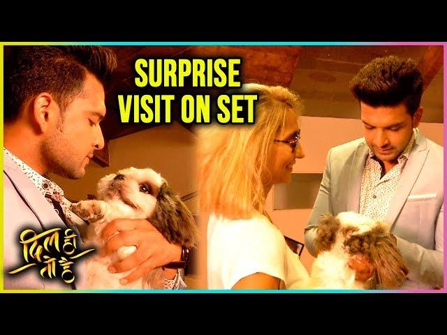 Karan Kundra's Girlfriend Anusha Dandekar Pays SURPRISE VISIT On The Set | Dil Hi Toh Hai