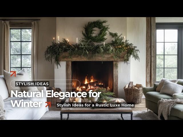 Natural Elegance: Transforming Winter Spaces with Rustic Earthy Luxe