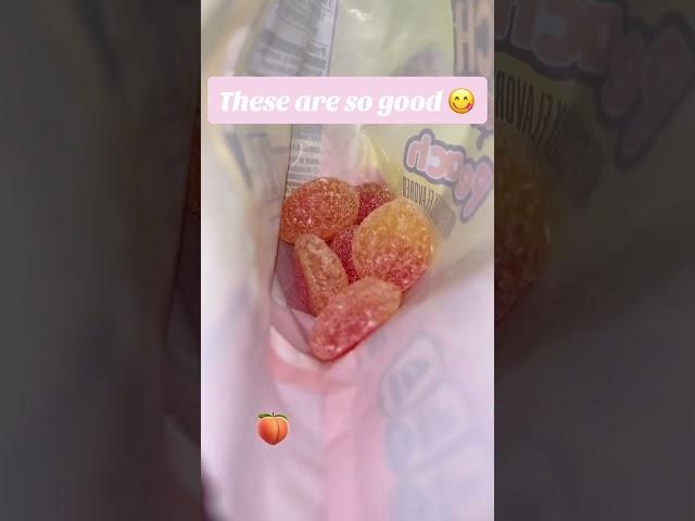 Juicy Peaches and Sour Patch Dreams #sourpatchkids #peaches #sweets