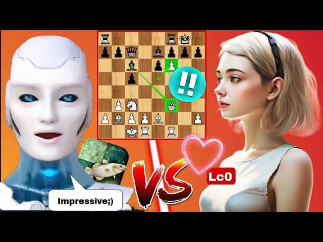 BRAND NEW LeelaZero Destroyed Stockfish 16 by SACRIFICING HER QUEEN  | Chess Strategy | chess | AI