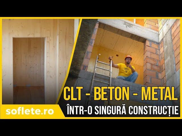 CLT, BETON și METAL într-o singură construcție!