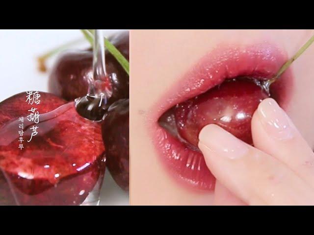 탕후루맛.zip 탕후루 광택 틴트 추천 + 오버립  메이크업  * OVERLINE LIPS TUTORIAL * LIP SWATCHES