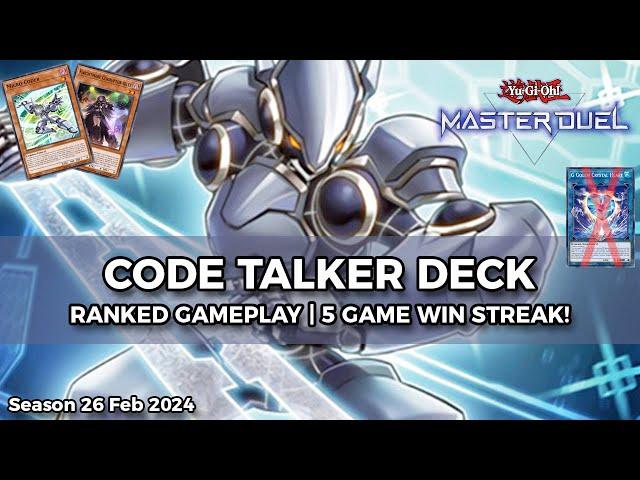 5-0 Streak! New Way To Play Iblee Lock/Code Talker - Yu-Gi-Oh! Master Duel