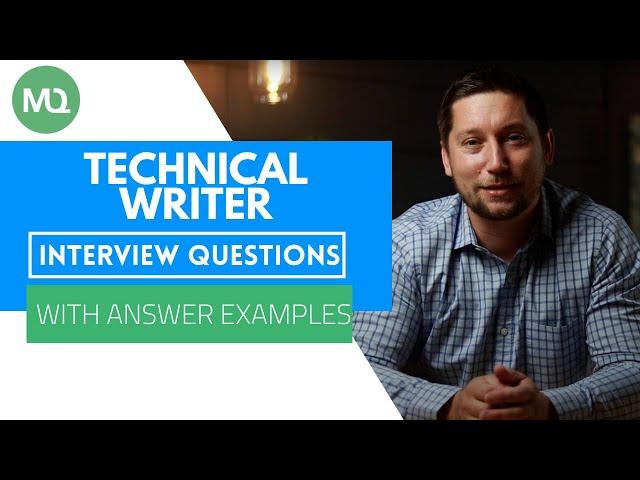 Technical Writer Interview Questions with Answer Examples