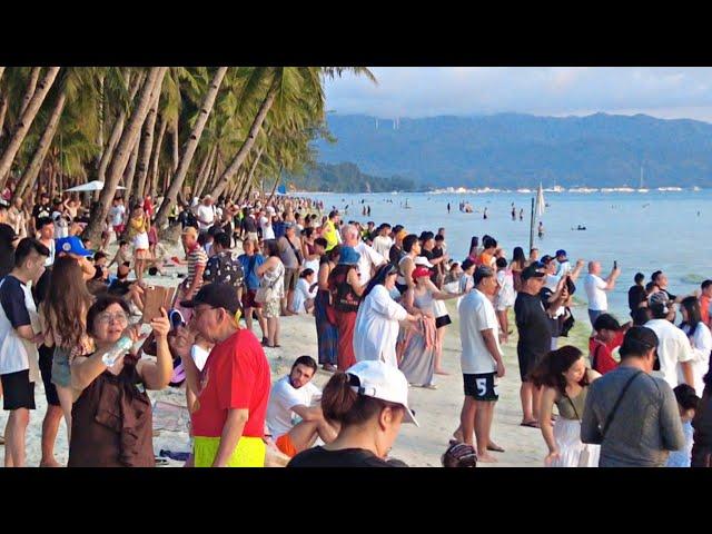 Look! This is BORACAY White Beach on March 6 2025 5:10pm Walk Crowded Spotted Station 2 and 1