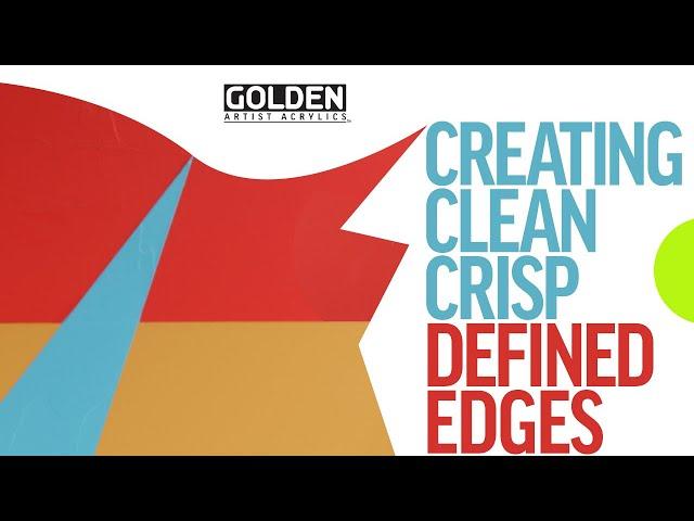 Creating Clean Crisp Defined Edges with [Acrylic] Paints