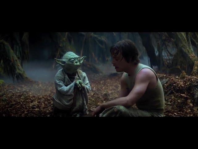 Empire Strikes Back Yoda training Luke part 3 "Try not. Do. Or do not. There is no try." (HD)