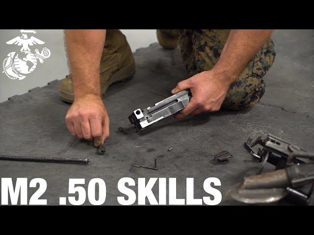 How to Assemble and Disassemble an M2 .50 Cal Machine Gun | Marine Infantry Knowledge