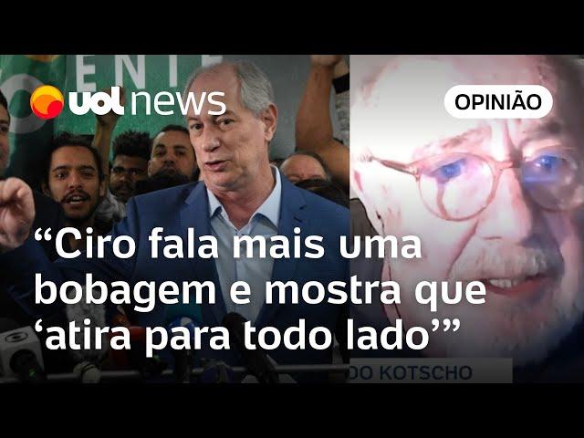 Ciro Gomes precisa explicar para o povo o que é ‘janjismo’, diz Kotscho