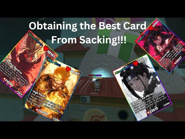 I GOT THE BEST CARD FROM SACKING!!!!! GETTING A 2.5T In Anime Card Battle!!!