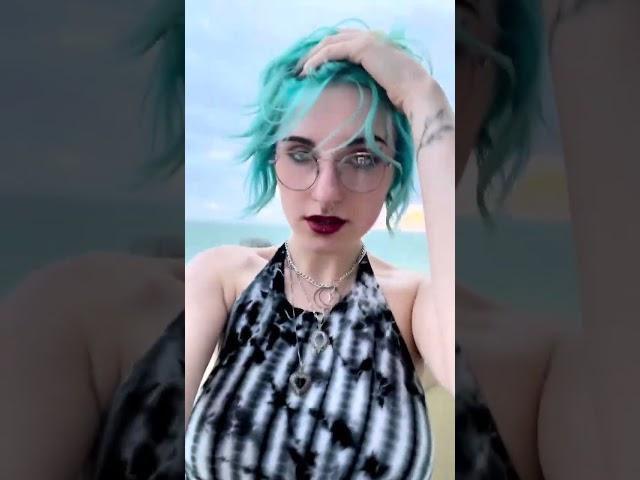 beach episode :) - - - - #fyp#alt#alternative#goth#egirl#explorepage#beach