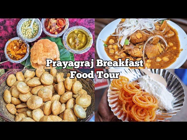 Prayagraj Breakfast Food Tour | Prayagraj naashta | Best Breakfast in Prayagraj | Indian Street food