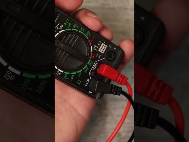 How to test a LED with a multimeter  #electronics #experiment