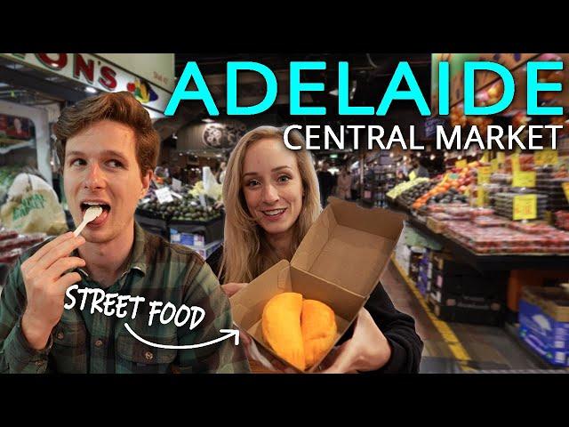 Adelaide Central Market FOOD TOUR! (Australia's BEST Street Food?!)